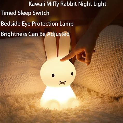 nachtlampje kawaii anime cartoon nijntje oogbescherming oplaadbare bureaulamp leuke
