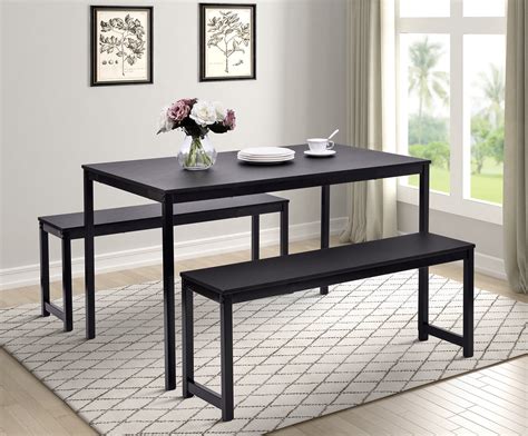 dining room table bench set  big small dining room sets