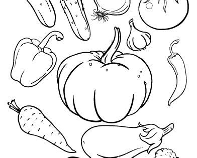 printable vegetables coloring page     http