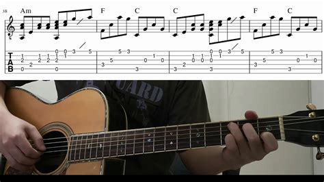 The Sound Of Silence Easy Fingerstyle Guitar Playthrough Tutorial
