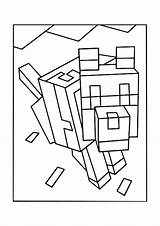 Pages Stampy Coloring Getcolorings sketch template
