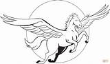 Pegasus Coloring Pages Pony Flying Printable Little Pegas Color Supercoloring Drawing Print sketch template