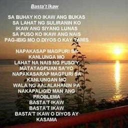 bastat ikaw song lyrics    christian tagalog song arranged