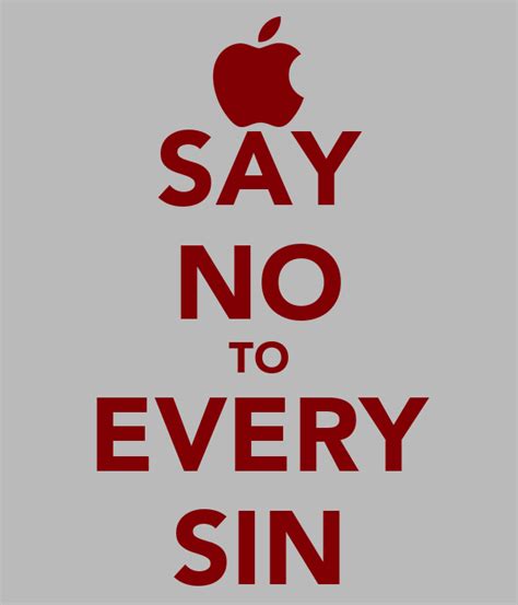 Say No To Every Sin Poster Truth Keep Calm O Matic