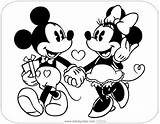Mickey Minnie Classic Coloring Pages Friends Disneyclips Pdf Walk sketch template