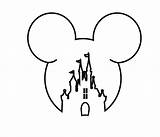 Disney Castle Outline Mickey Drawing Mouse Simple Head Ears Svg Walt Easy Drawings Clipartmag Cute Il Step Etsy Tattoo sketch template