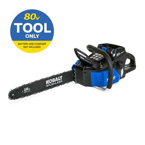 Kobalt 80 Volt Max 16 In Brushless Cordless Electric Chainsaw Ah Tool
