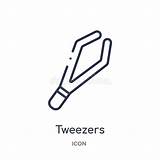 Tweezers Wh Thin sketch template