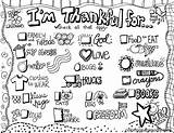 Thankful Placemat sketch template