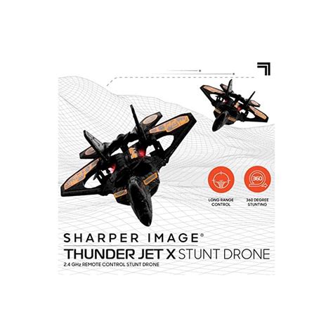 sharper image thunderbolt remote control stunt drone standard edition  ghz wireless fighter