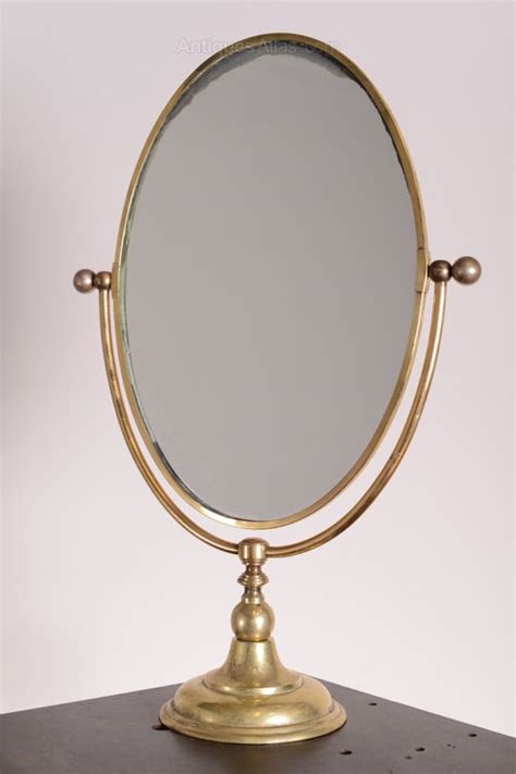 antiques atlas large edwardian antique brass vanity mirror