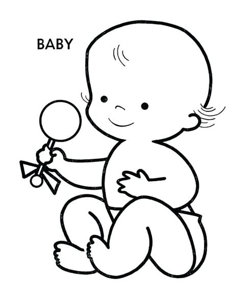 newborn coloring pages  getdrawings