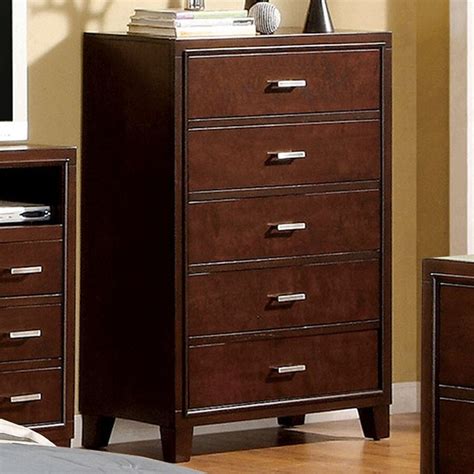shop furniture  america enrico brown cherry  drawer dresser  lowescom