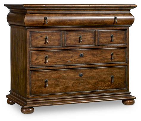 hooker furniture archivist accent chest  felt lined top drawer