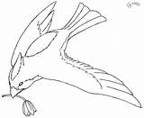 Bird Flying Drawing Clipart Nest Birds Draw Easy Parrot Simple Sketch Baby Drawings Cliparts Away Coloring Three Pages Flight Realistic sketch template