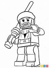 Lego Wan Kenobi Legostarwars Lesson06 Drawdoo Minifigure Droid sketch template