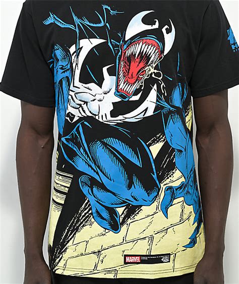 Huf X Marvel Venom Black T Shirt