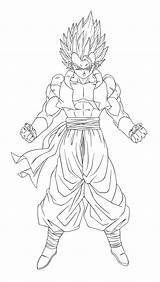 Gogeta Colorear Vegito Ssj2 Ssj Dbz Andrewdb13 Lineart Fusion Saiyan Lapiz Dbs Mc Vegetto sketch template