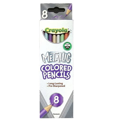 crayola metallic colored pencils  count crayola