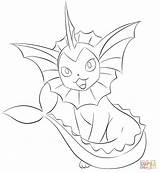 Vaporeon Coloring Pokemon Pages Printable Sheets Jolteon Eevee Gerbil Lilly Lineart Supercoloring Kids Evolutions Colouring Color Pokémon Sketch Clipart Print sketch template