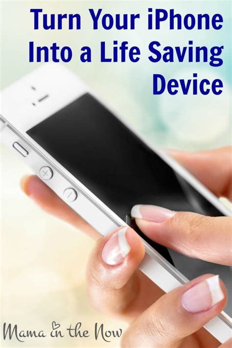 turn  iphone   life saving device