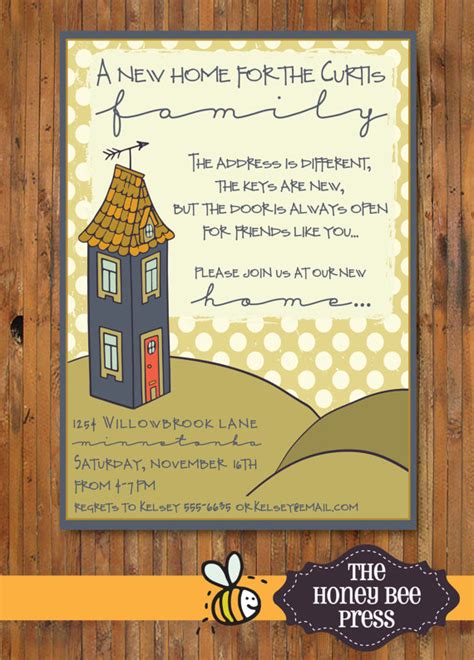 new home housewarming party invitation new home open house we ve moved card item 0141
