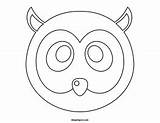 Mask Owl Template Printable Color Masks Coloring Maskspot Choose Board sketch template