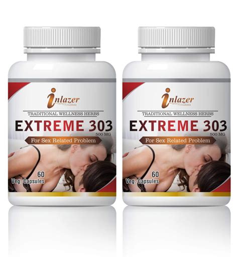 Inlazer Extreme 303 Strength And Stamina For Sex Capsule 500 Mg Pack Of 2