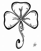 Shamrock Coloring Pages Drawings Nox Irish Drawing St Clipart Patricks Color Clover Celtic Deviantart Patrick Tattoos Tattoo Cliparts Designs Imagixs sketch template