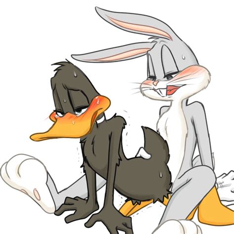 rule 34 all fours anal anal sex anthro avian bird blush buckteeth bugs bunny daffy duck duck