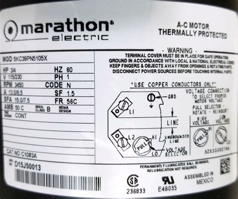marathon electric motors wiring diagram