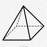 Pyramid Square Geometry Shape Drawing Geometric Base Triangle Symmetry Angle Area Edge Transparent Favpng sketch template