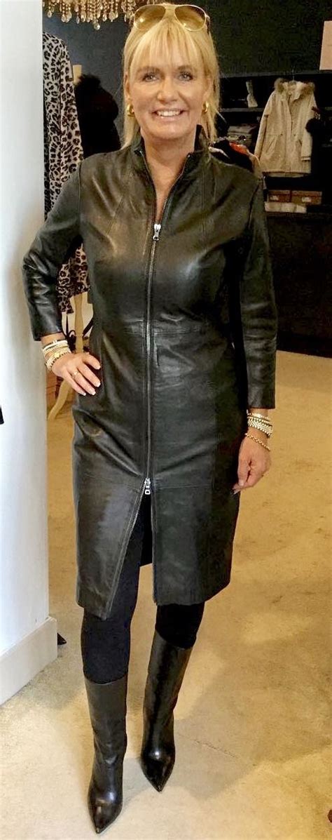 Long Leather Coat Black Leather Dresses Leather Jeans Leather Outfit