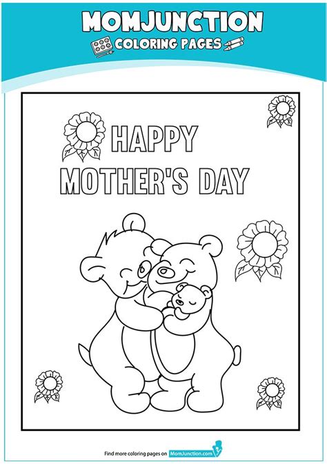 print coloring image momjunction mothers day coloring pages happy