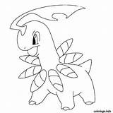 Meganium Pokemon Coloriage Imprimé Fois Imprimer sketch template
