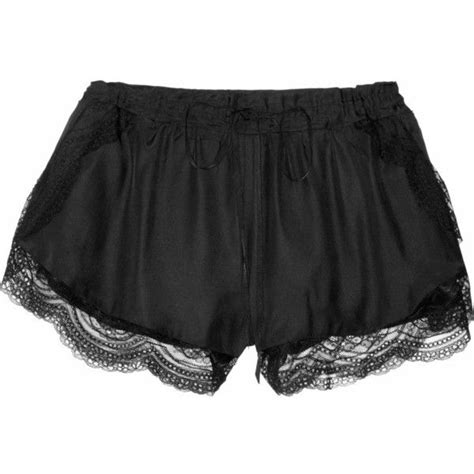 Lover Silk And Lace Shorts From Net Aporter Lace Shorts Silk Lace