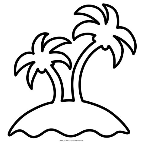island coloring pages
