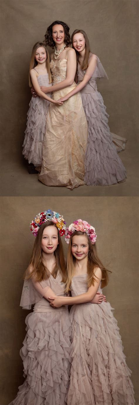 mother and daughter glamour portraits by lenka jones