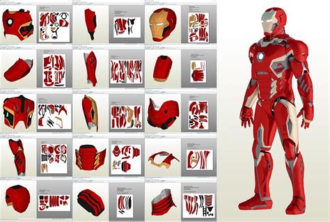 cardboard iron man suit template printable word searches