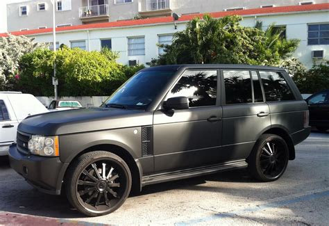 matte black range rover supercharged exotic cars   streets  miami