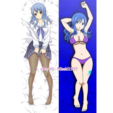 Fairy Tail Dakimakura Juvia Lockser Anime Girl Hugging Body Pillow Case