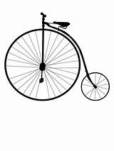 Penny Farthing sketch template