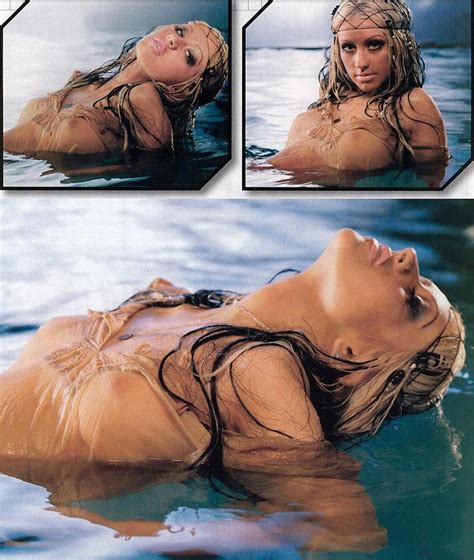 christina aguilera naked fox maxim magazine 2003