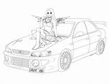 Subaru Drawing Car Coloring Template Pages sketch template