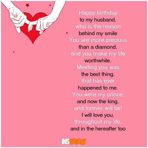 Romantic Happy Birthday Poems For Husband From Wife Insbright