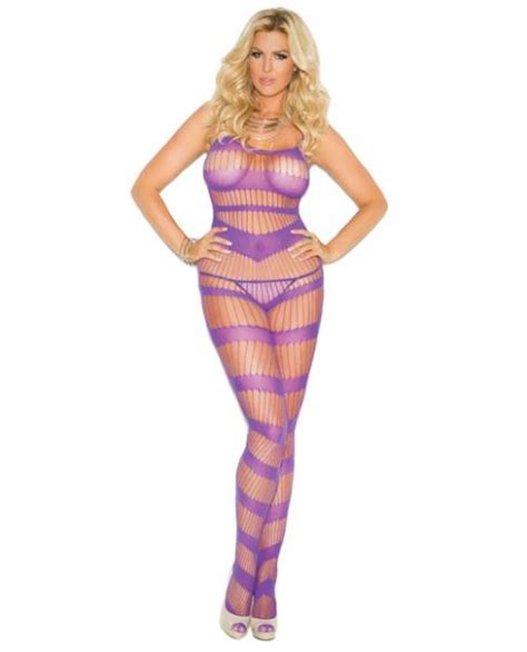 strappy bodystocking open crotch purple o s queen on