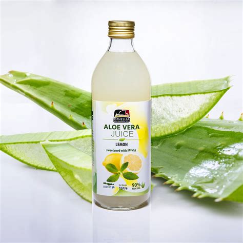 aloe vera juice lemon flavor litre natural