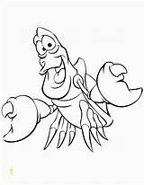 Mermaid Sebastian Little Coloring Lobster Pages Crab Kids Drawing Cartoon Clipart Tattoo Cliparts Ursula Disney Ariel Outline Drawings Printable Clip sketch template