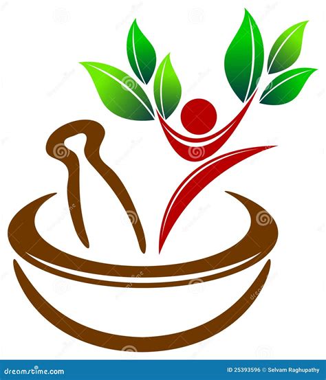 herbal medicine logo royalty  stock image image
