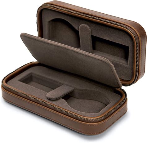 amazoncom tawbury   travel case  men leather luxury  pouch  zipper padded